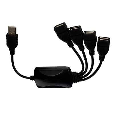 HUB USB 4 PUERTOS NEGRO PULPO 161670