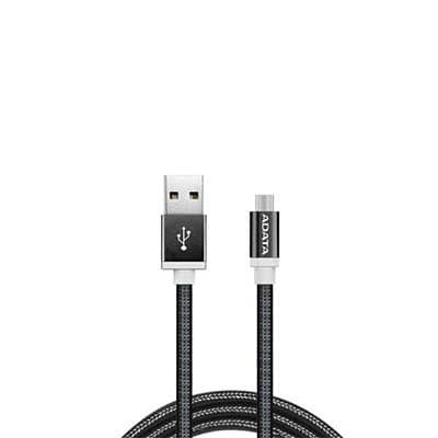 CABLE MICROUSB DE DATOS Y CARGA RAPIDA ADATA NEGRO