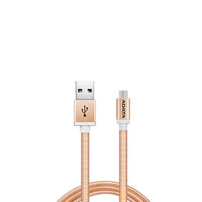 CABLE MICROUSB DE DATOS Y CARGA RAPIDA ADATA DORADO