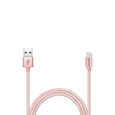 CABLE MICROUSB DE DATOS Y CARGA RAPIDA ADATA ROSADO-DORADO