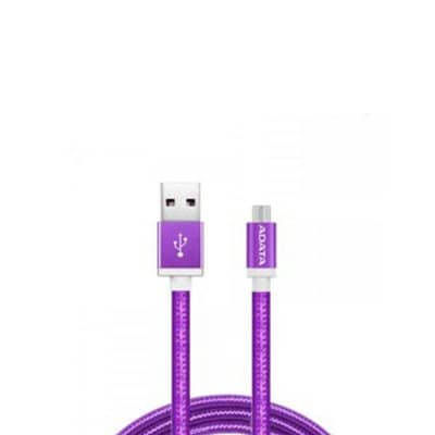CABLE MICROUSB DE DATOS Y CARGA RAPIDA ADATA MORADO