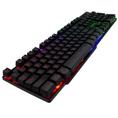 TECLADO METALICO GAMING IMICE AK600