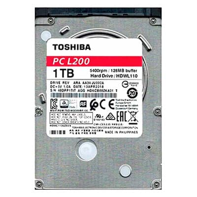 DISCO DURO TOSHIBA 2.5 1TB 5400RPM SATA II