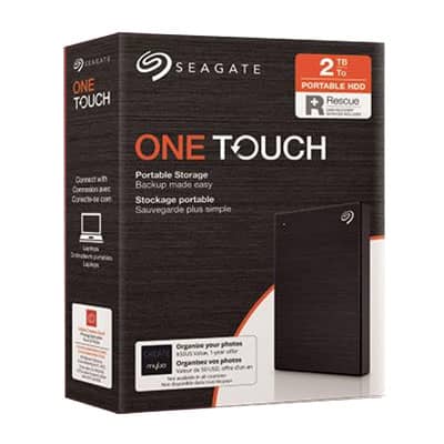 DISCO EXTERNO SEAGATE ONE TOUCH 2TB NEGRO