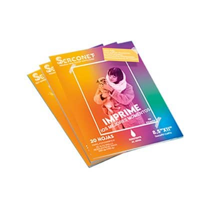 PAPEL FOTO HIGH GLOSSY 110GMS (20) SERCONET