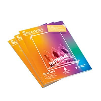 PAPEL FOTO HIGH GLOSSY 210GMS (20) SERCONET