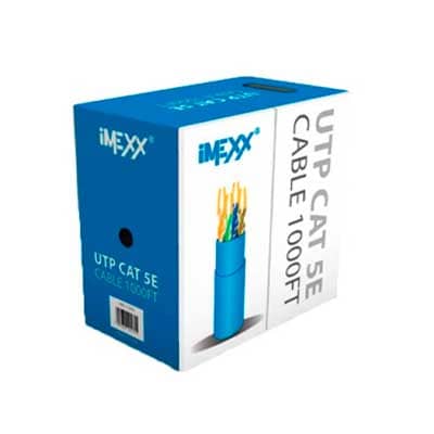 BOBINA CABLE RED CAT5E 1000 PIES GRIS IMEXX