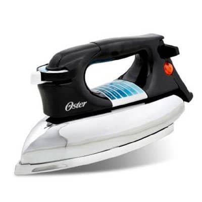 PLANCHA OSTER SECA CLASICA SUELA ALUMINIO PULIDO NEGRO GCSTBV4119-013