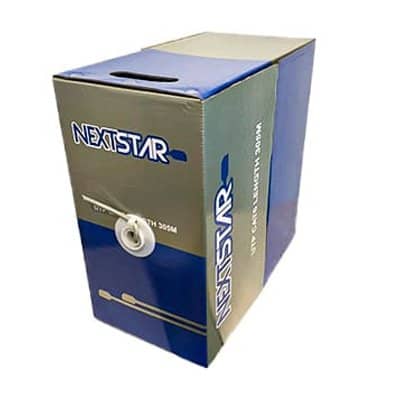BOBINA CABLE DE RED NEXTSTAR CATEGORIA 6 GRIS INTERIOR
