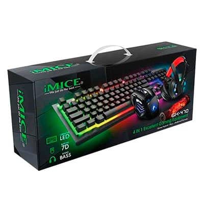 COMBO TECLADO, MOUSE, AUDIFONO, MOUSE PAD KM470