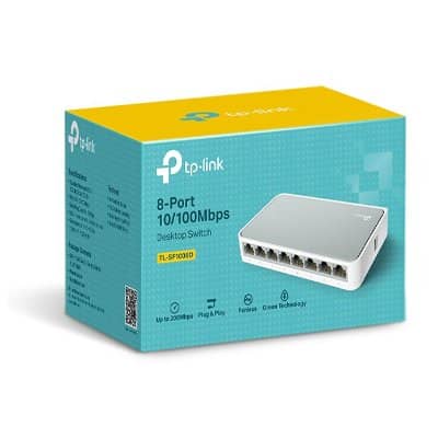 SWITCH 8 PUERTOS 10/100 TPLINK CASE PLASTICO