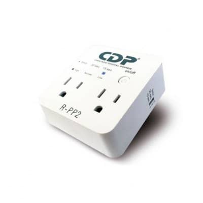 SUPRESOR DE PICOS CDP CON 2 TOMAS Y DELAY 1800W/15AMP R-PP2