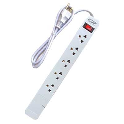 REGLETA CDP CON SUPRESOR 5 TOMAS 1250W R-SS5